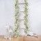 2 Pcs Babys Breath Artificial Flowers Vines, 5.9 FT Faux White Hanging Baby Breath Garland, Real Touch Fake Babys Breath Gypsophila for Wedding Party Backdrop Wall Home Decor